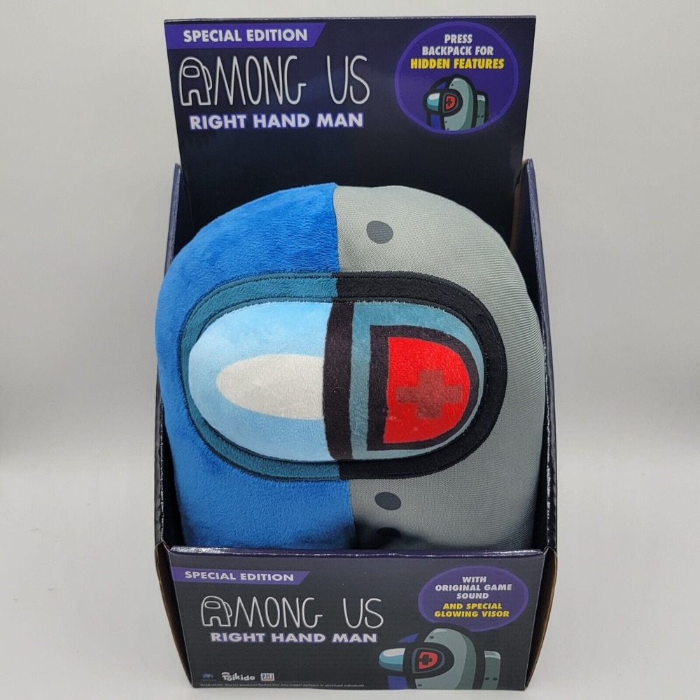 Special Edition Among Us Right Hand Man Plush W/ Hidden Features ~NIB~